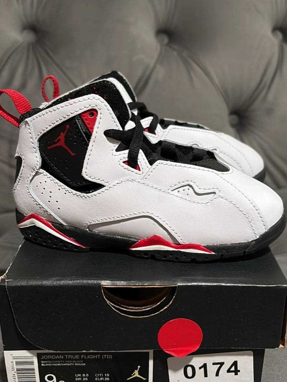 Jordan Kids Basketball Sneakers - White/Black/Red